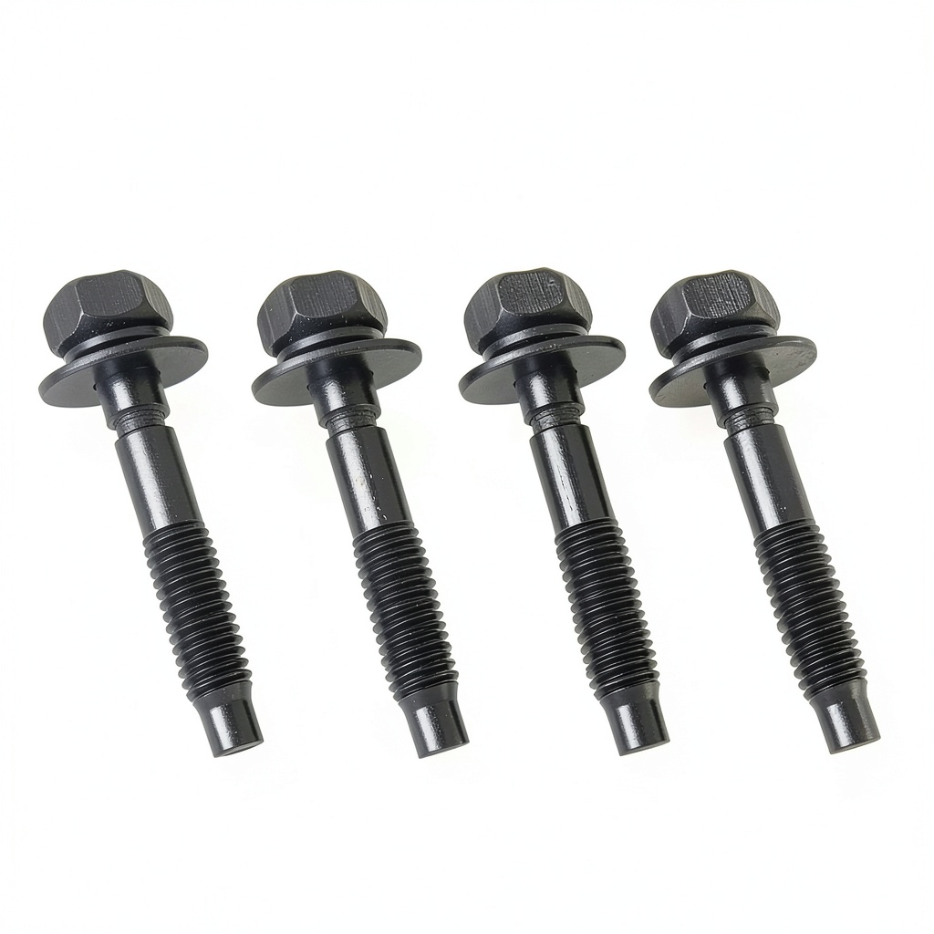 Installing Stainless Steel Air Cleaner Bolts CartoVin on a garage workbench