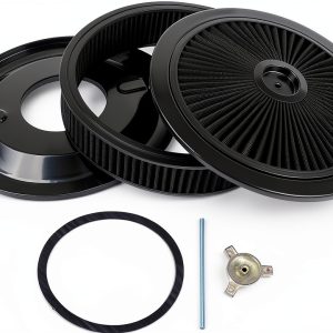 Air Filter Housing TEKKOAUTO Aluminum 5-1/8in Neck-0