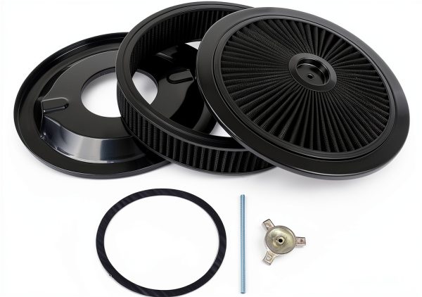 Air Filter Housing TEKKOAUTO Aluminum 5-1/8in Neck-0