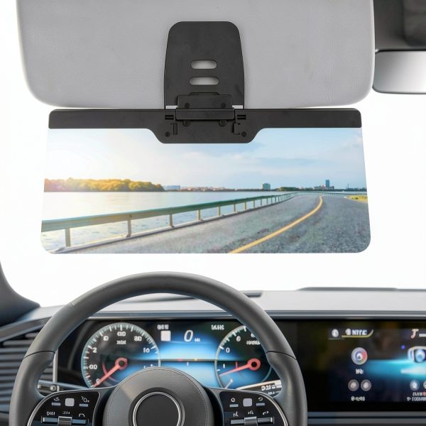 LOMDC Car Sun Visor Extender Z101 Black Polarized Anti-Glare Shade-0
