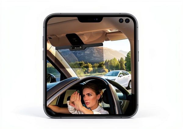 LOMDC Car Sun Visor Extender Z101 Black Polarized Anti-Glare Shade-2