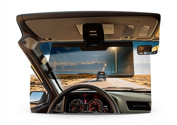 LOMDC Car Sun Visor Extender Z101 Black Polarized Anti-Glare Shade-1