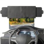 Car Sun Visor Extender by Veharvim Black Universal Fit 12.9x6.7-0