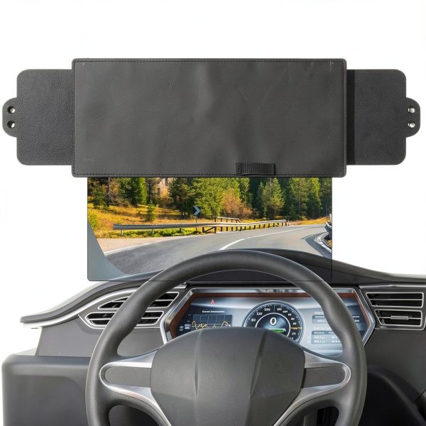 Car Sun Visor Extender by Veharvim Black Universal Fit 12.9x6.7-0