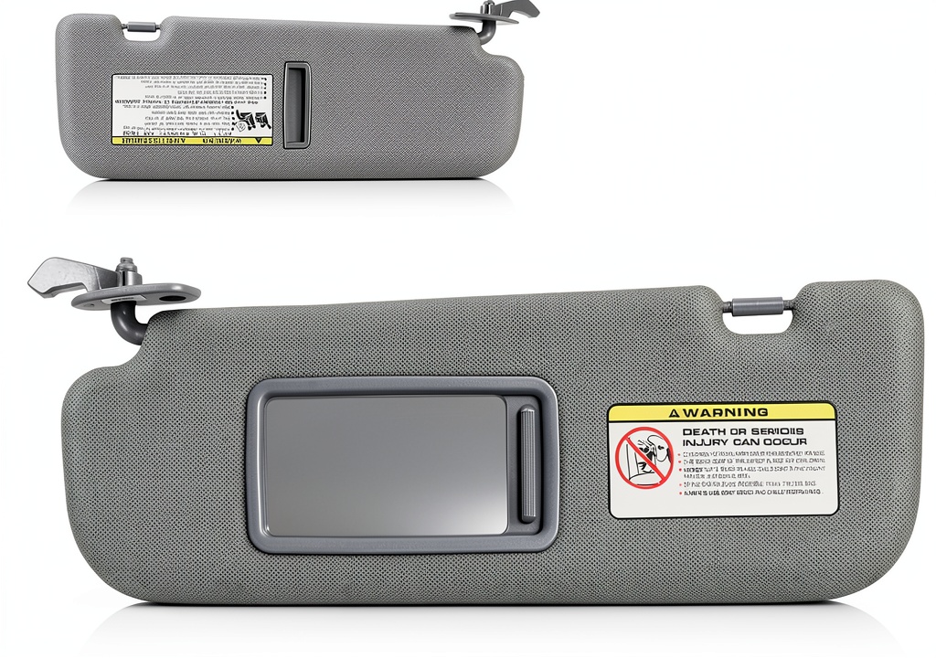 Installing Aeagle Car Sun Visor Grey for Hyundai Elantra 2011-2015 on a wooden desk
