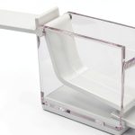 Cotton Roll Dispenser Uxsiya Dental Press Organizer White-0