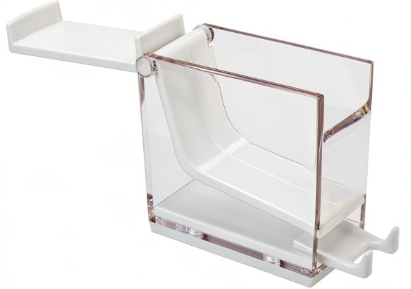 Press on Cotton Rolls Holder Agatige Nonslip White-7