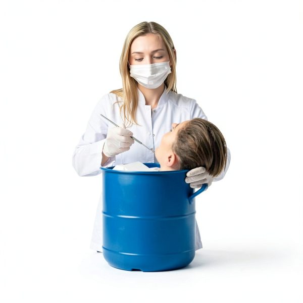 AIM Dental Cotton Roll Holder Dispenser with Non‑Slip Base-4