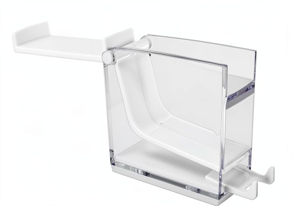 Cotton Roll Dispenser Uxsiya Dental Press Organizer White-4