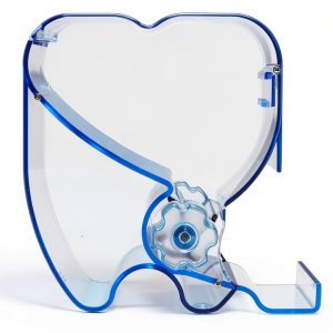 Dental Blue Cotton Roll Dispenser Holder Organizer - 2-Piece Set-0