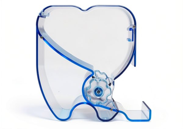 Dental Blue Cotton Roll Dispenser Holder Organizer - 2-Piece Set-0