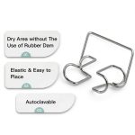 Dental Cotton Roll Holder by PEDAILEA Autoclavable Steel Clip (8 pcs)-0