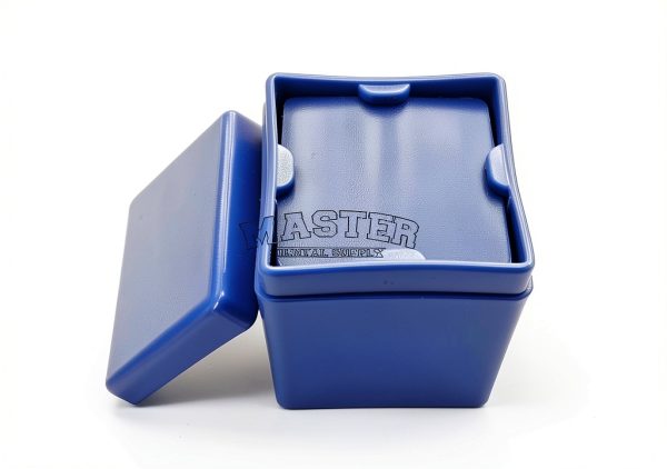 Dental Gauze Dispenser MDS Blue 2" x 2" Spring Loaded Sponge Holder-0