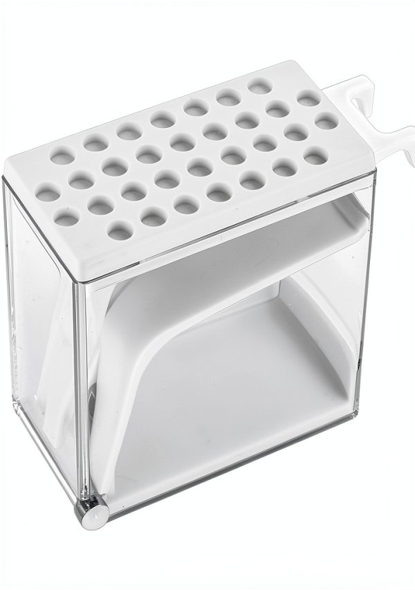 Cotton Roll Dispenser Uxsiya Dental Press Organizer White-2