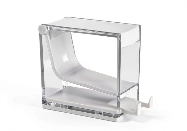 Press on Cotton Rolls Holder Agatige Nonslip White-4