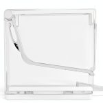 Socobeta Cotton Roll Holder, Pressing Type Design 4 Colors to Choose Dental Cotton Roll Dispenser Durable for Housekeeping for Outdoor Activity for Man(White)-0
